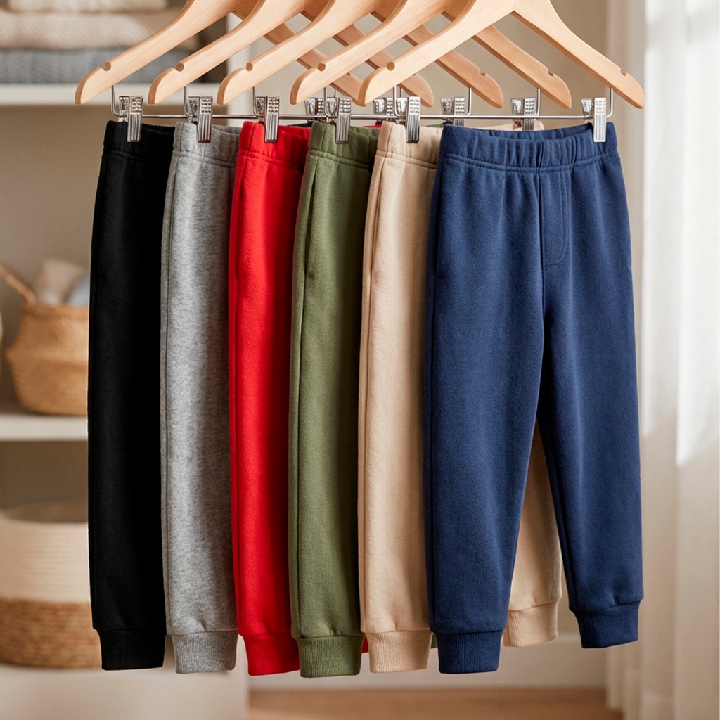 Kit Infantil 3 Calças de Moletom Peluciado Menino Masculino Tamanho 1 ao 10 · foto 2