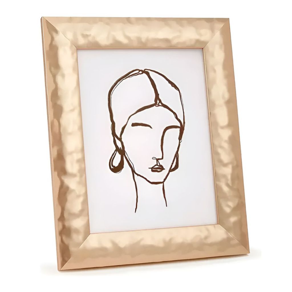 Porta Retrato 15x20cm Dourado Decoração Escritório Sala Mart