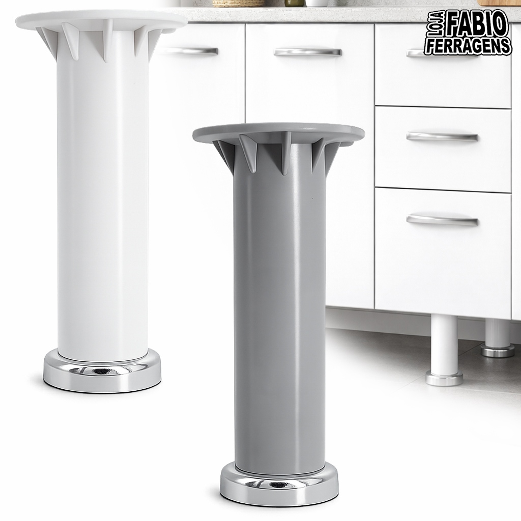 Pe 16 a 18cm Gabinete Armario Itatiaia Original Branco Cinza