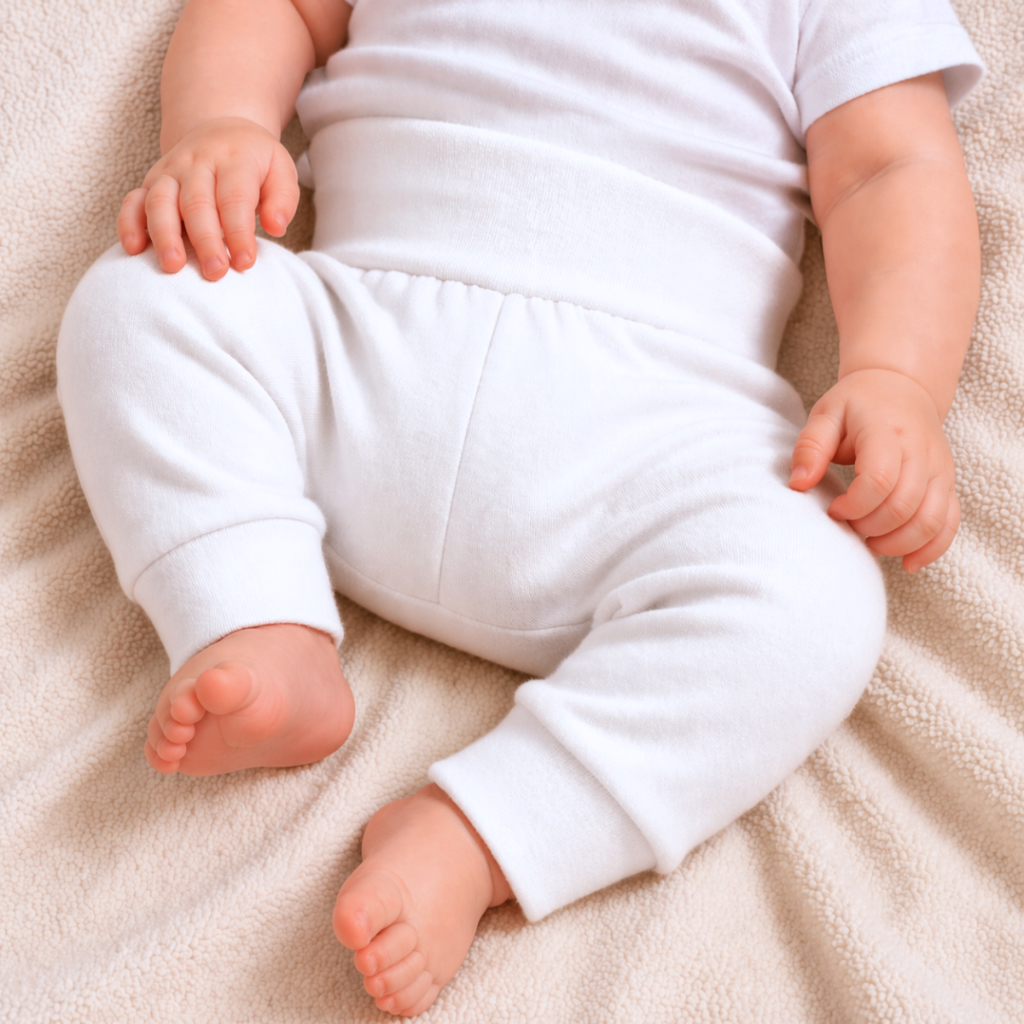 Calça Mijão com Cós alto, culote para Bebê Menino e/ou  Menina - Diversas Cores e Tamanhos