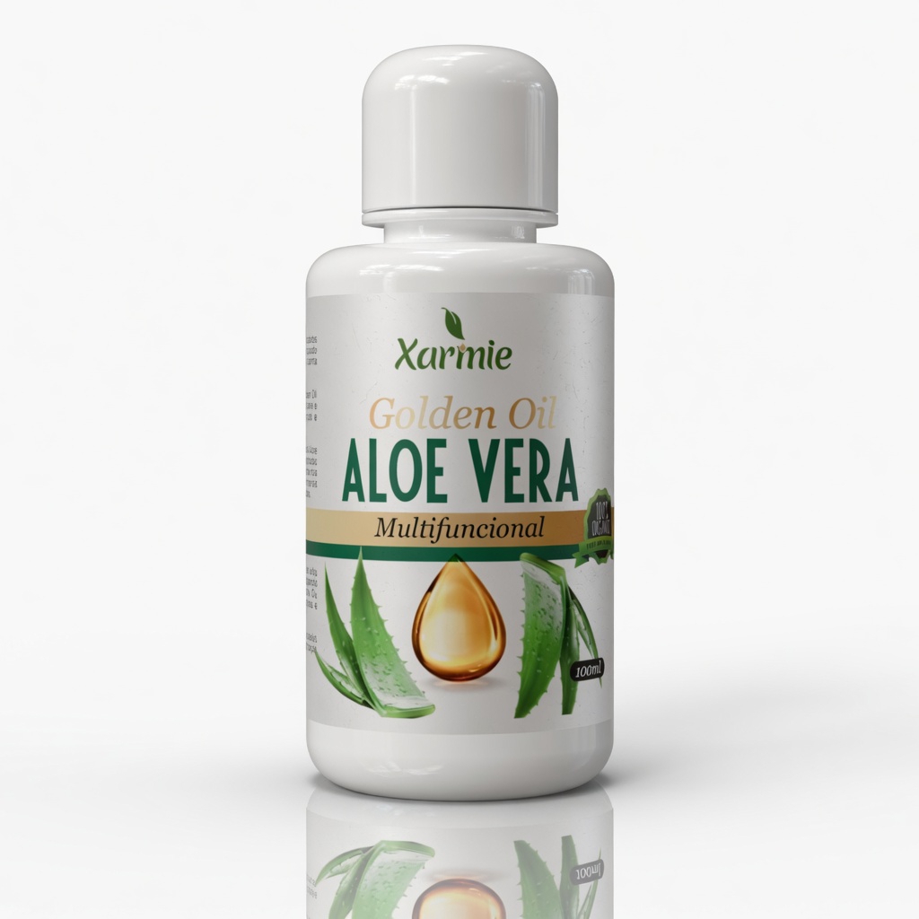 Óleo Aloe Vera Substituto de Pomada para Pele Sensível Madura 100% Natural XARMIE