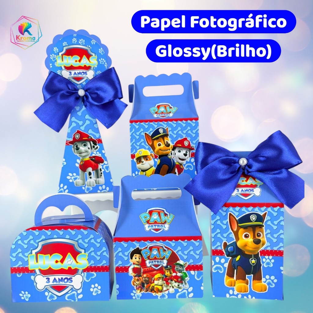 PEGUE E MONTE - Kit festa personalizada PATRULHA CANINA  Caixinhas Lembrancinhas para festa de aniversário