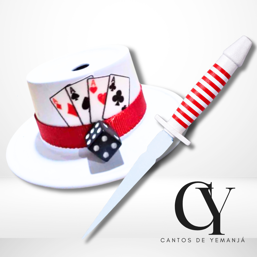 kit Zé Pelintra  Malandro Firmeza Punhal e Ofertório 10 cm Umbanda / Candomblé /Quimbanda