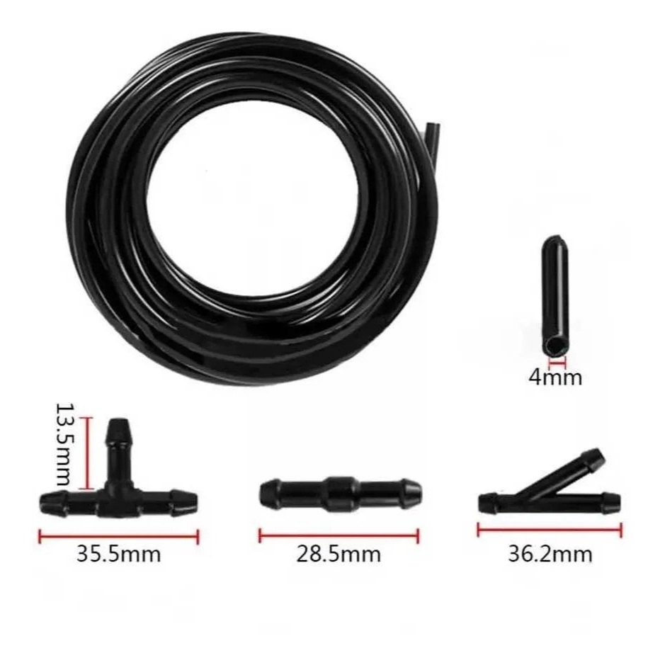 Kit Mangueira Esguicho Limpador Parabrisa Conexão Emenda T Y I