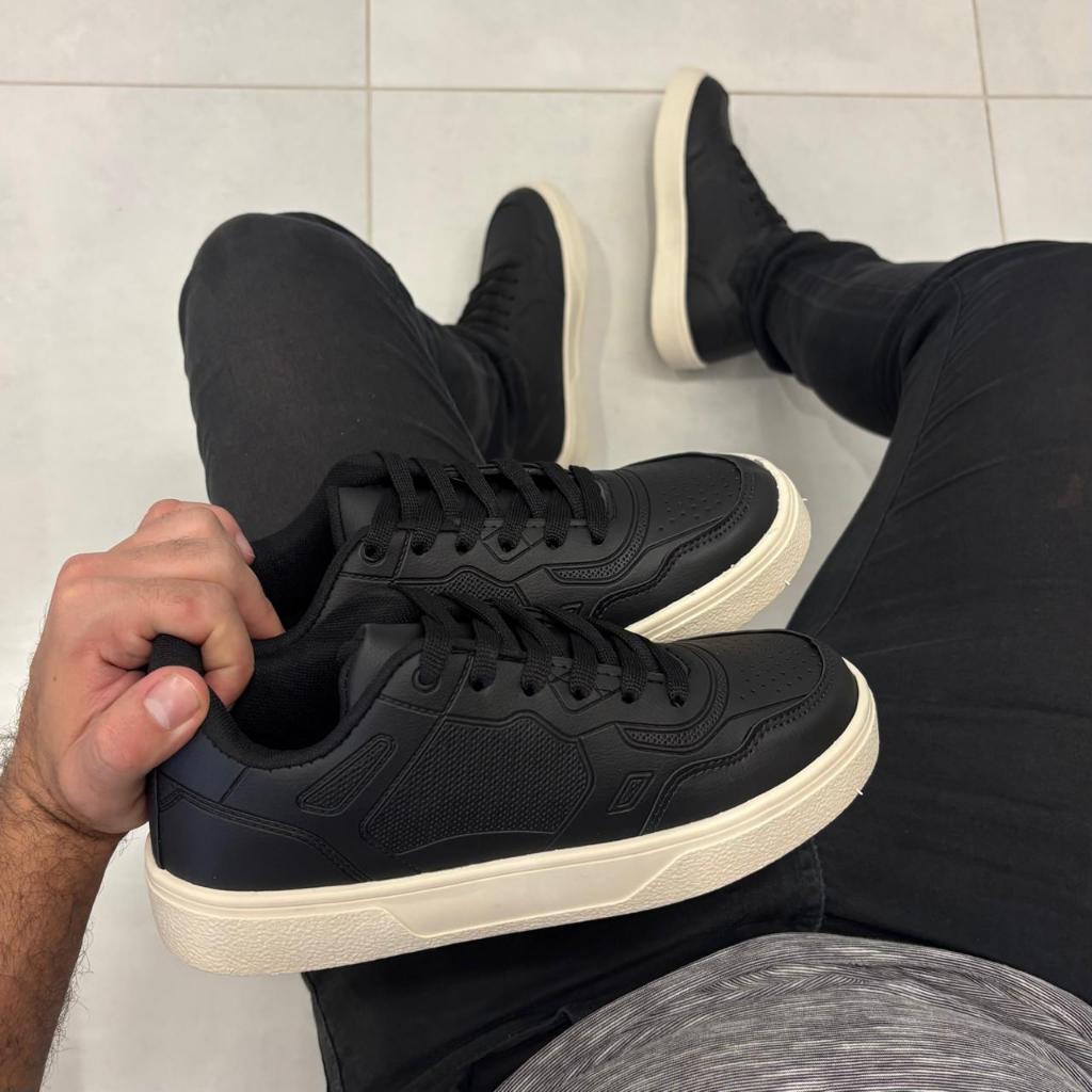 Tênis Casual Masculino Básico Sneaker Rayon Original Leve e Moderno Sapatenis Urbano Couro Sintético