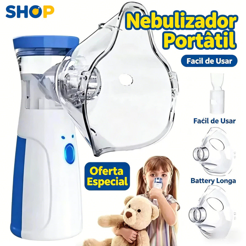 Nebulizador Portátil Mini Inalador Silencioso-sônico Automático para Adultos e Crianças N11