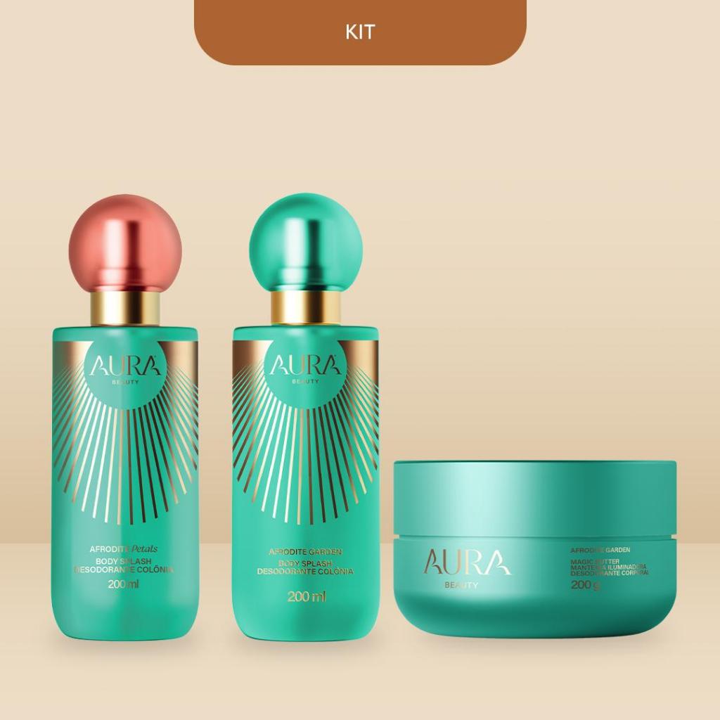 Kit Petals - Body Splash Petals 200ml + Body Splash Afrodite Garden + Manteiga I