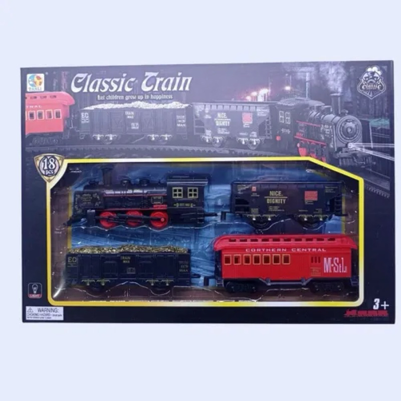Trenzinho Elétrico 18 Pcs Trem Ferrorama Classic train