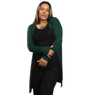 Cardigan Kimono Feminino  Alongado Manga Longa Viscose Inverno Estilo Moderno Casual Elegante em Oferta na Shopee