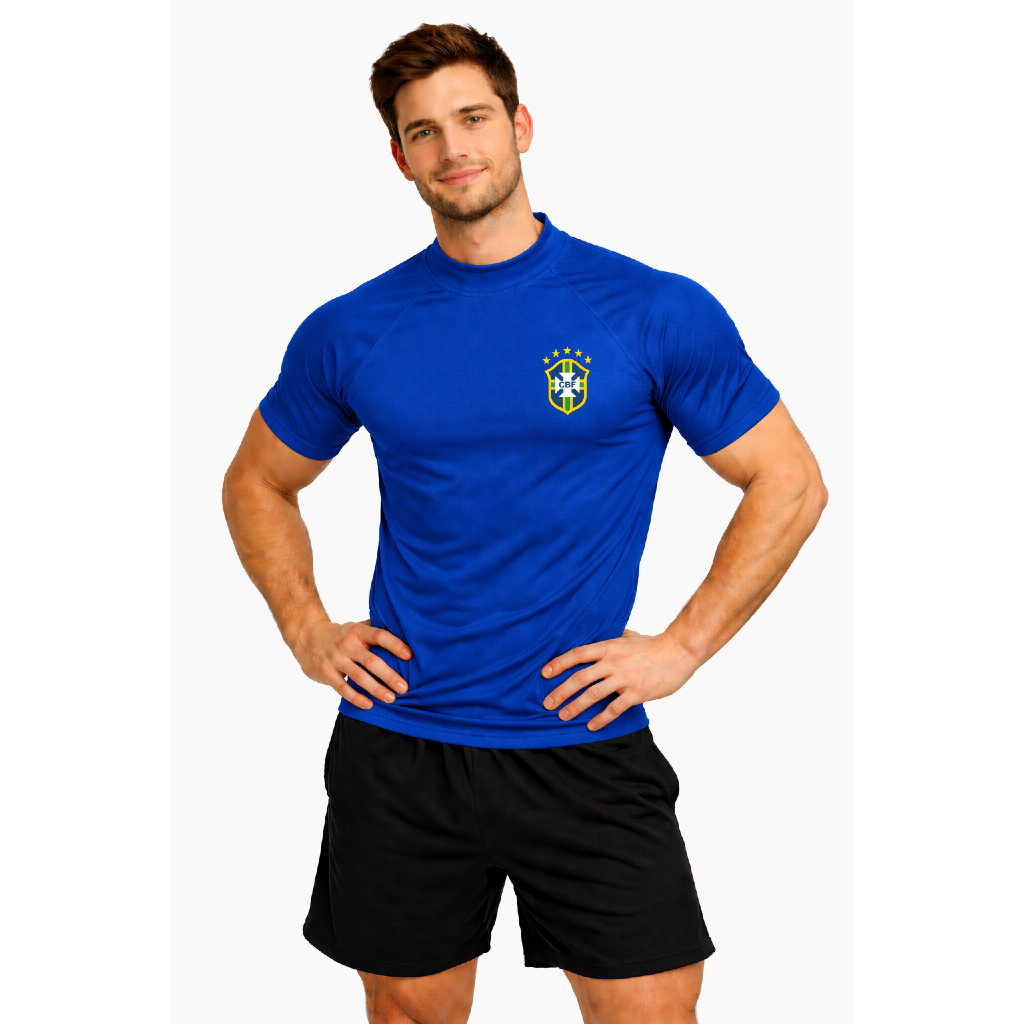 Camiseta  Dry Fit  blusa  Academia Masculina Atividade física corrida Musculação Fit ajusta no corpo
