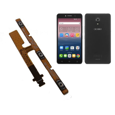 Peça Flex Power compatível com Alcatel Pixi 4 6.0 Ot-8050 Ot-8050e Botão Volume