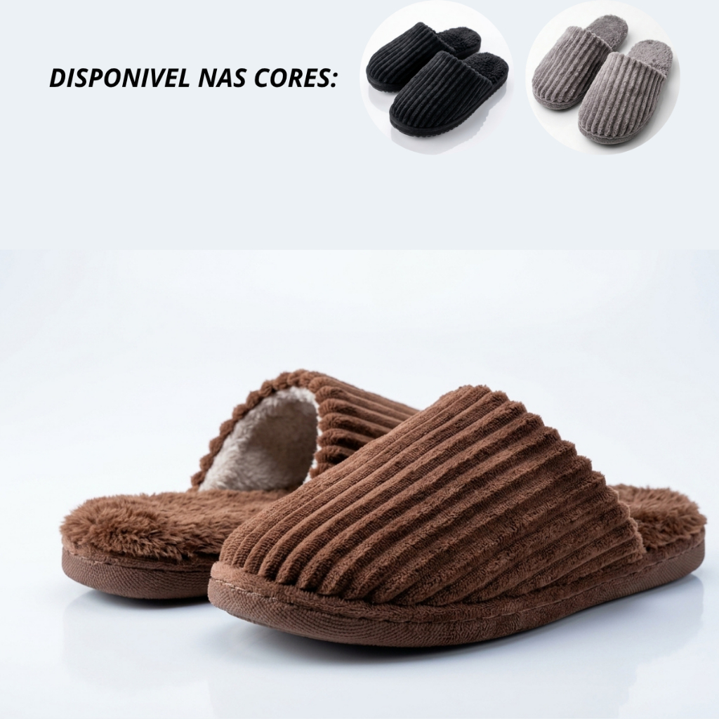 Pantufa Feminina Forrada Em Lã Chinelo Quentinho e Macio Conforto Garantido