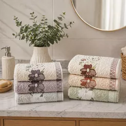 Kit 3 Toalhas De Banho Karsten Yuna Toque Macio 100% Algodão Ótima Absorção Tecnologia Soft Max