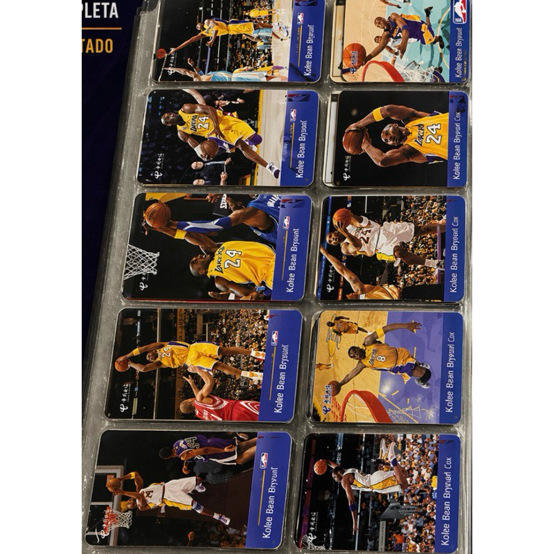 cartão telefônico importado série completa Kobe Bryant - 10 cartões