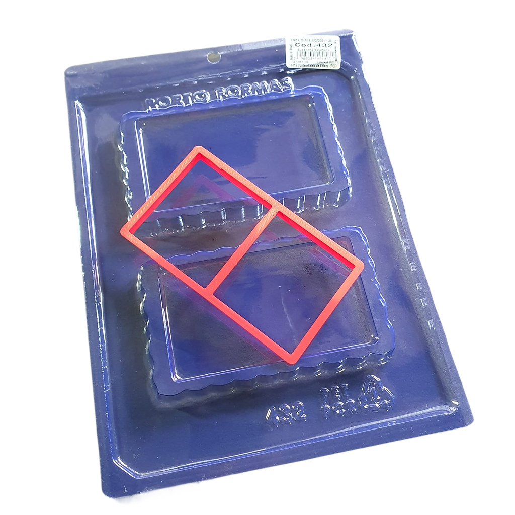 Kit Cortador Pasta Americana E Forma de Acetato Moldura