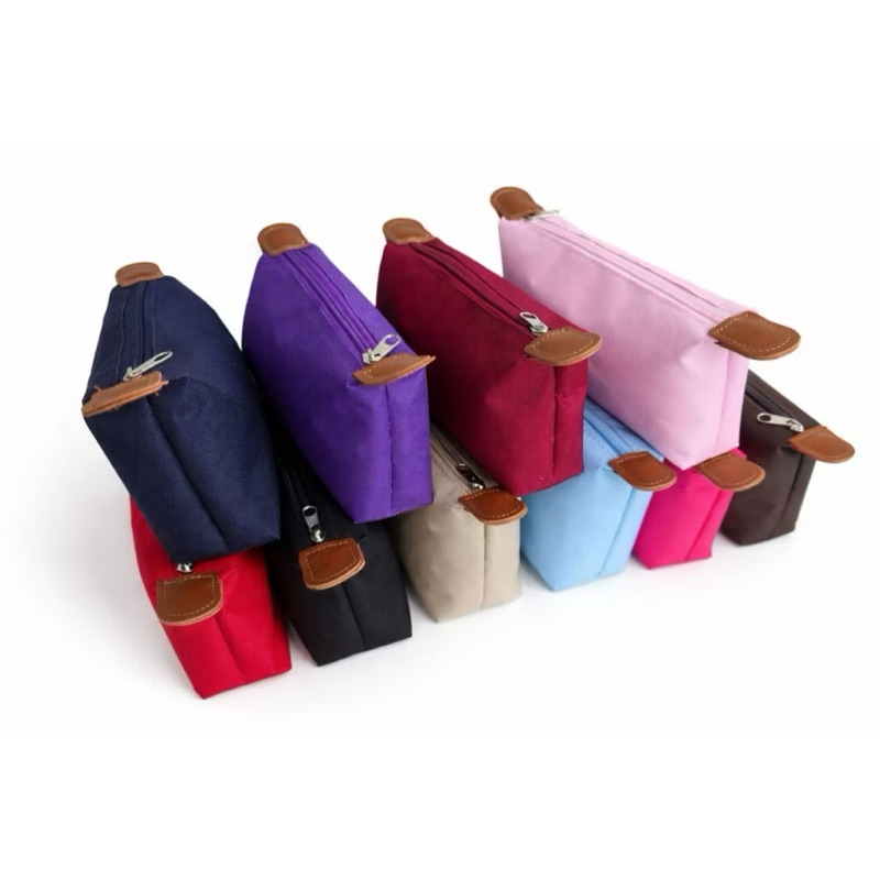Kit 30 Necessaire De Nylon 600 com Abas Laterais em Couro Sintético – Design Elegante e Espaçoso
