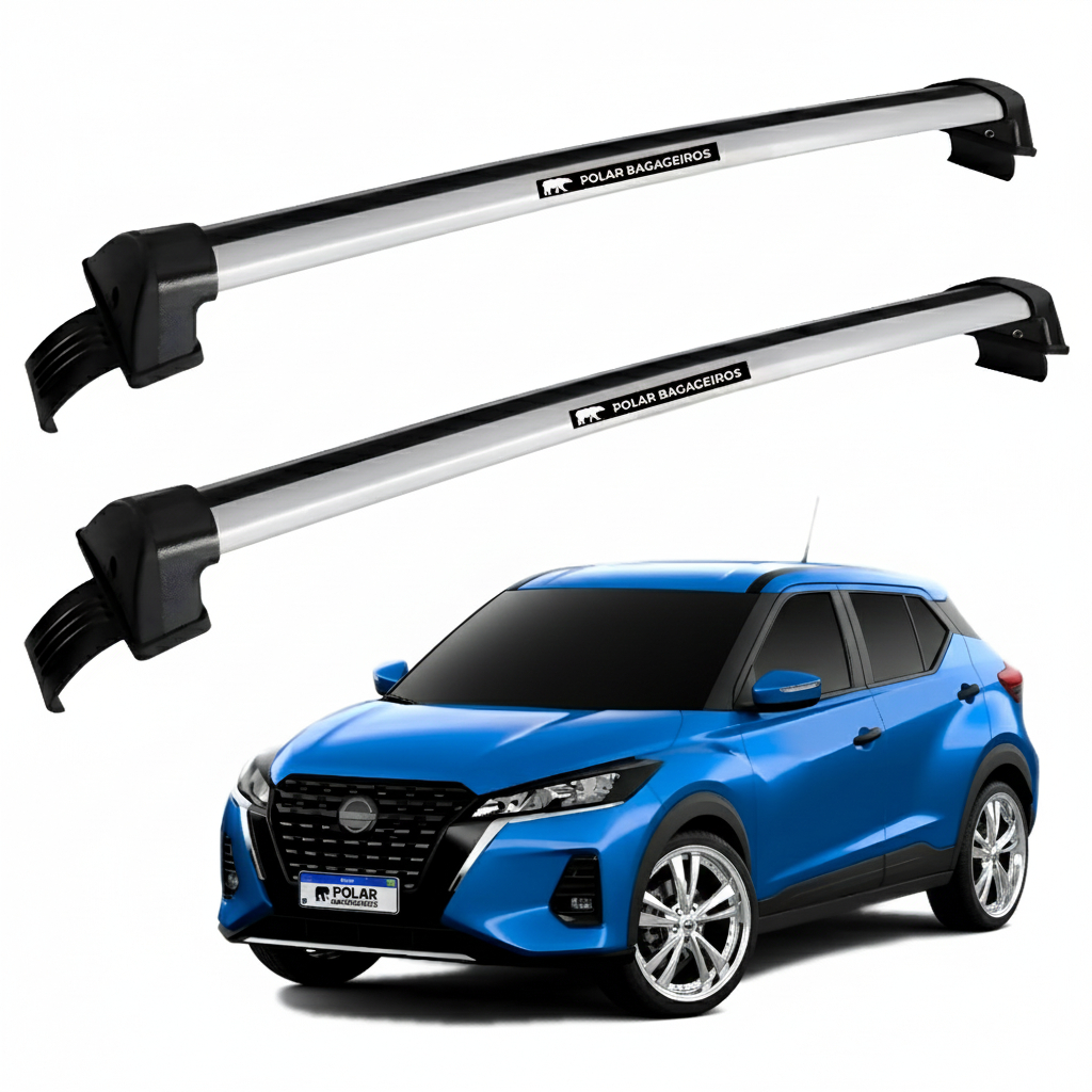 Rack de Teto Nissan Kicks PCD Sem Longarina Prime Alumínio