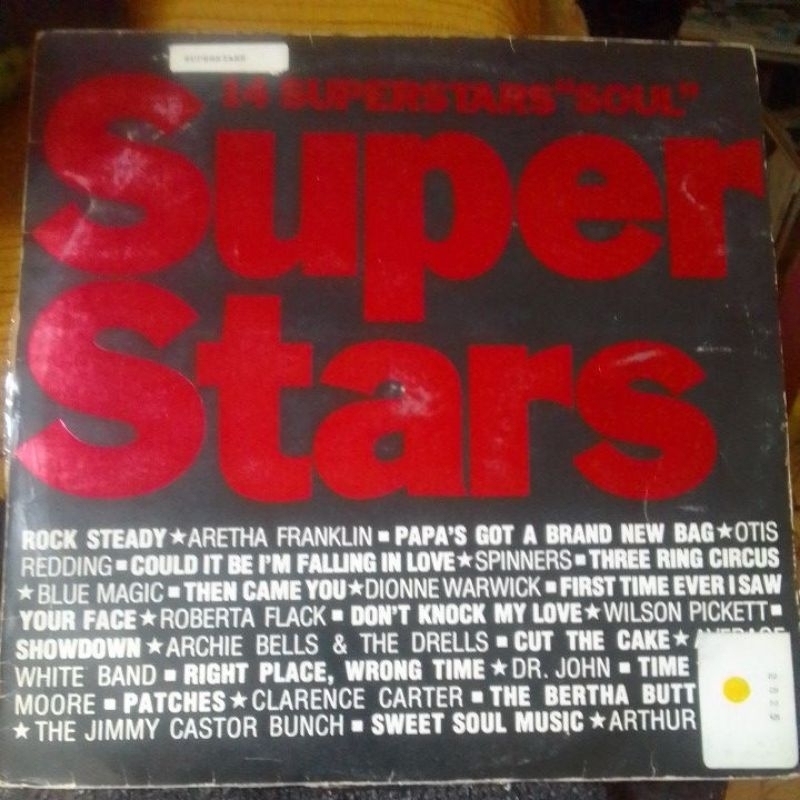 lp vinil - 14 superstars soul  black music /leia o anúncio até o fim /