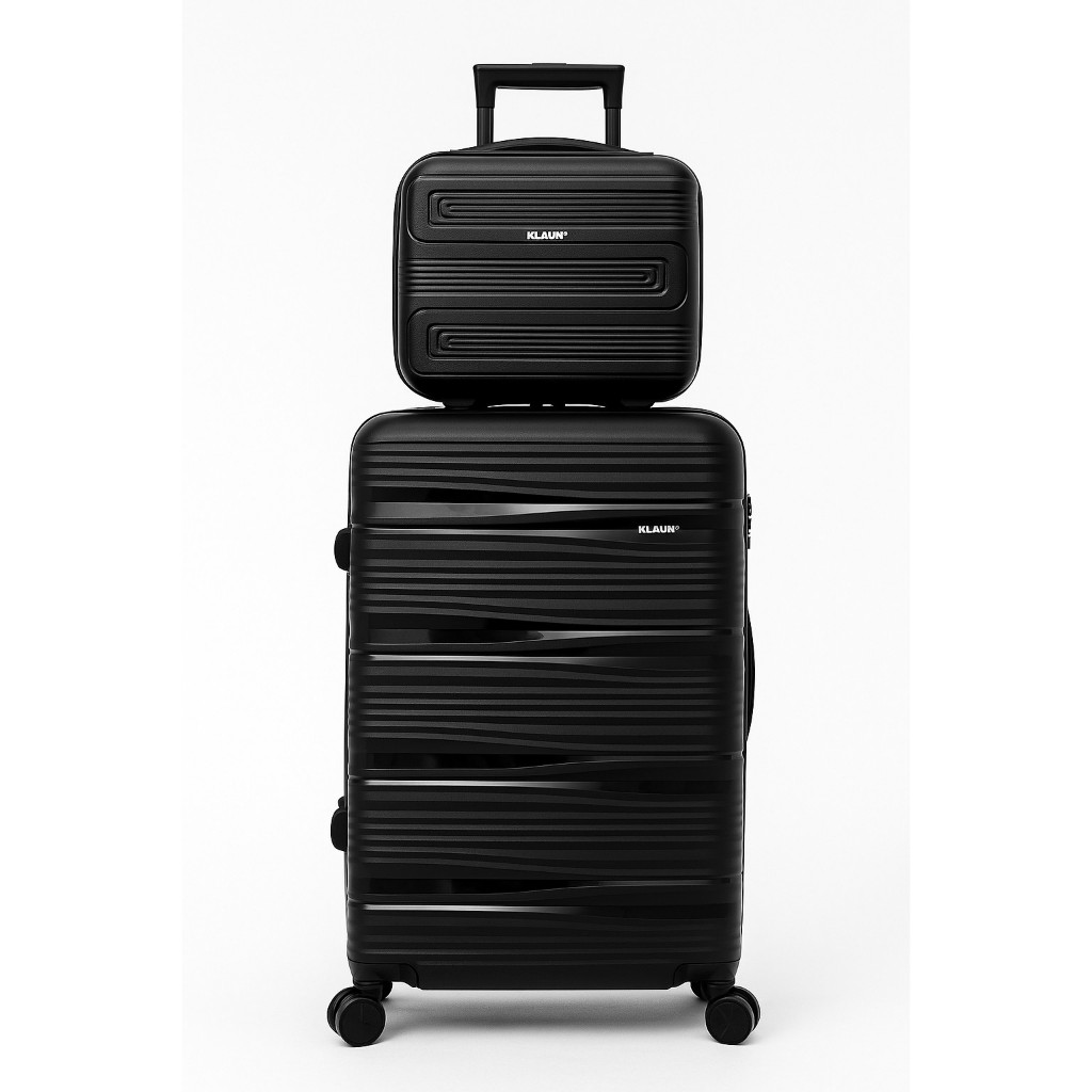 Kit Mala de Bordo 10kg + Frasqueira Polipropileno Pequena Rodas 360 Cadeado TSA Padrão ANAC Viagem
