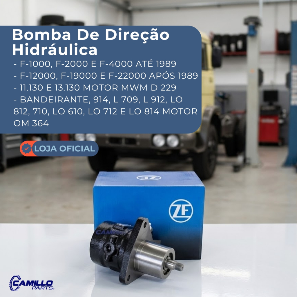Bomba Direção Hidráulica Volkswagen 11.130 13.130 Ford F1000 F4000 MWM 229 OM364