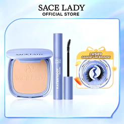 Kit de maquiagem SACE LADY Pó compacto com FPS 30 + Máscara à Prova d'Água Base & Olhos Perfeitos