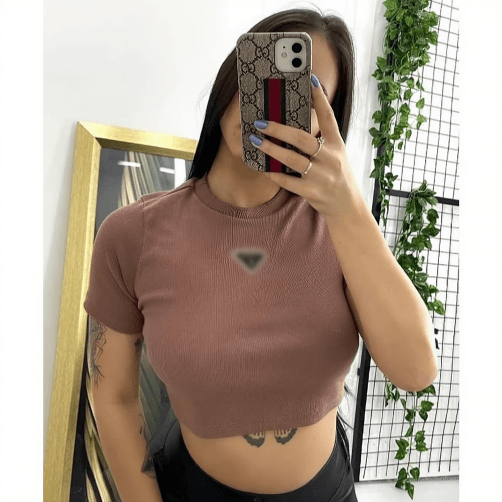 Baby tee Cropped Ribana Manga Curta baby look Tamanho Unico ENVIO  IMEDIATO