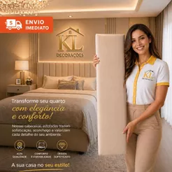 Cabeceira Modular Estofada Suede Premium 110x20 Kit 5 a 10 Cama Box Casal Queen King Envio Imediato