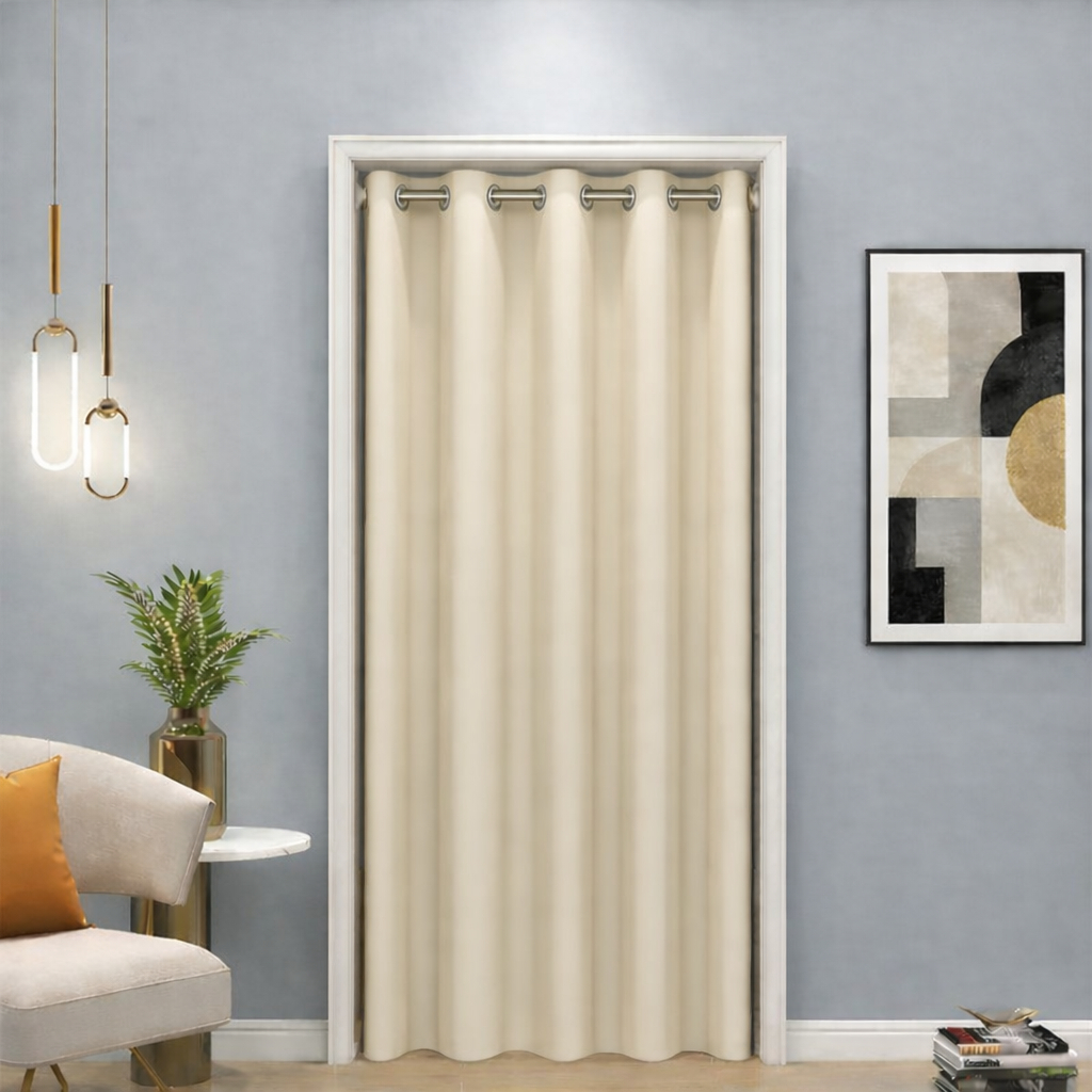 Cortina Porta Blackout Tecido  Reduz Calor Sala Provador Quarto e Cozinha 1,40mt X 2,20mt