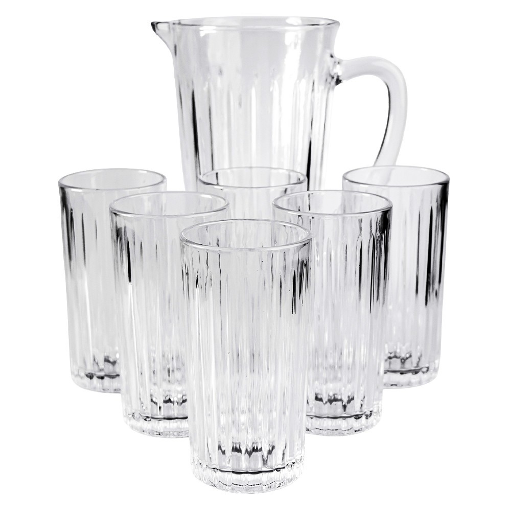 Conjunto Jarra 1L + 6 Copos 320ml Essential Mark Blank