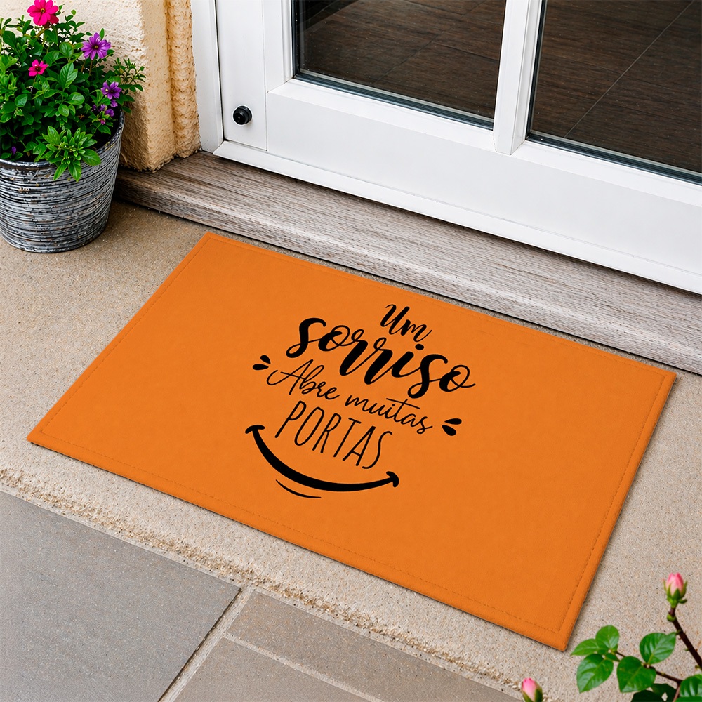 TAPETE PARA PORTA DECORATIVO - 40X60 - CLEAN