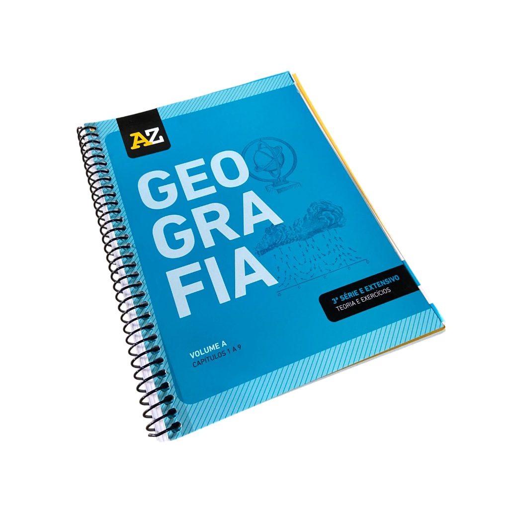 Apostilas az geografia Volume A Capitulos 1 A 9 -  3 Serie