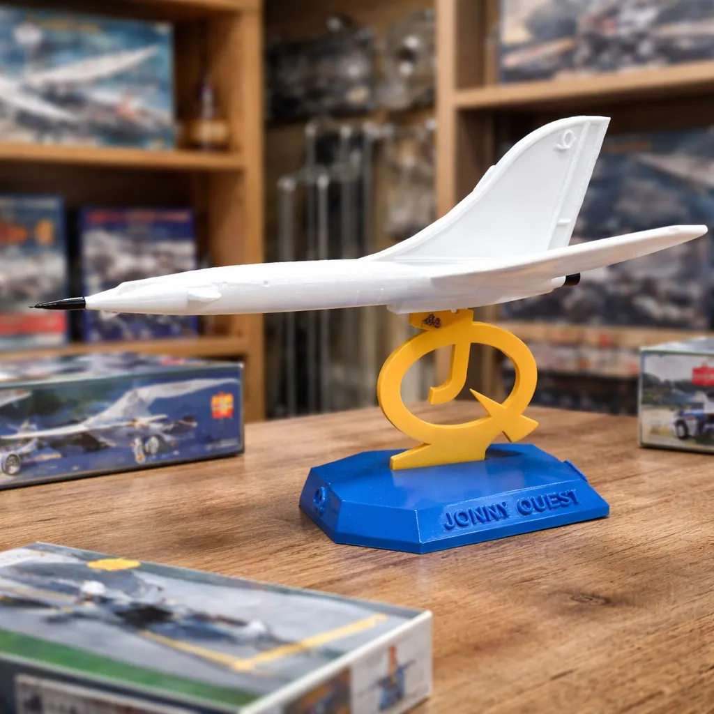 Avião Dragonfly Jonny Quest Miniatura 21 cm Colecionavel