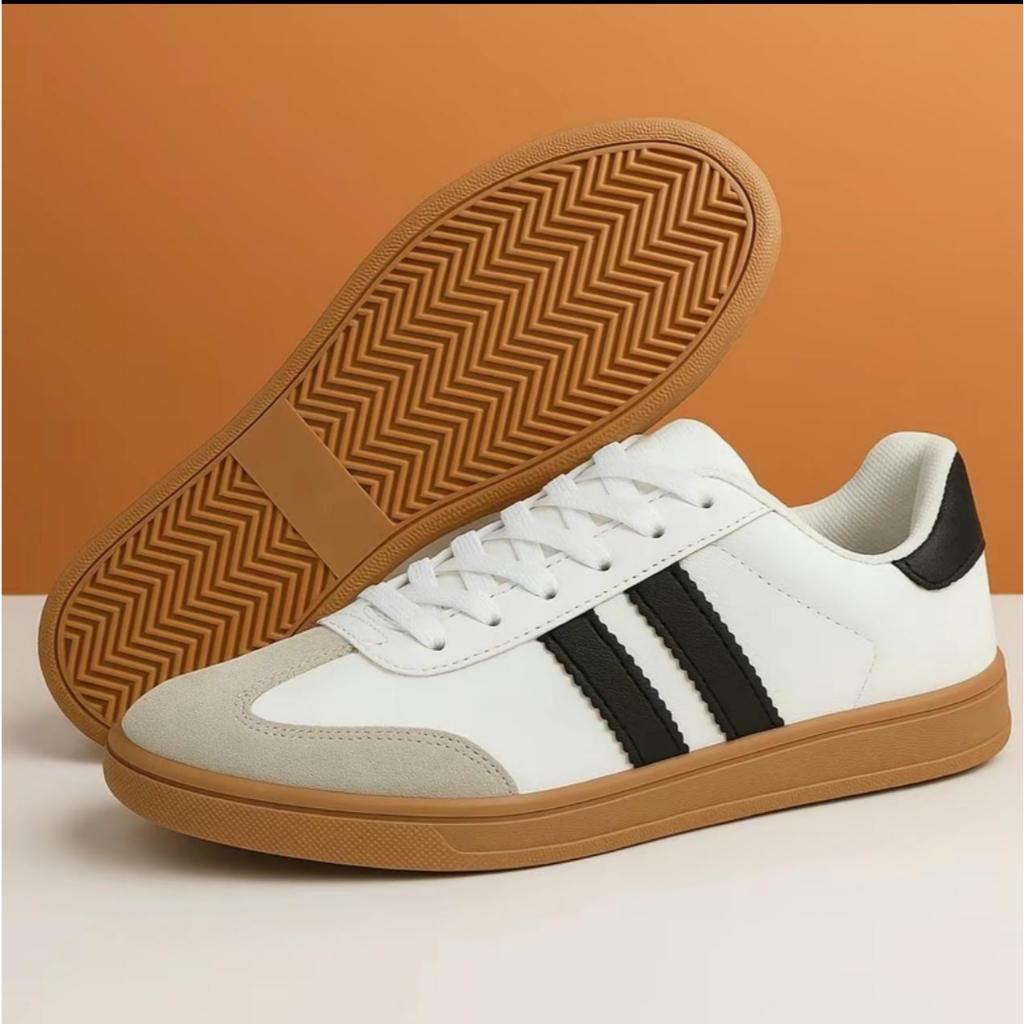 TENIS CONFORTAVEL UNISSEX BRANCO E PRETO DIA A DIA CASUAL ESPORTIVO FEMININO MASCULINO