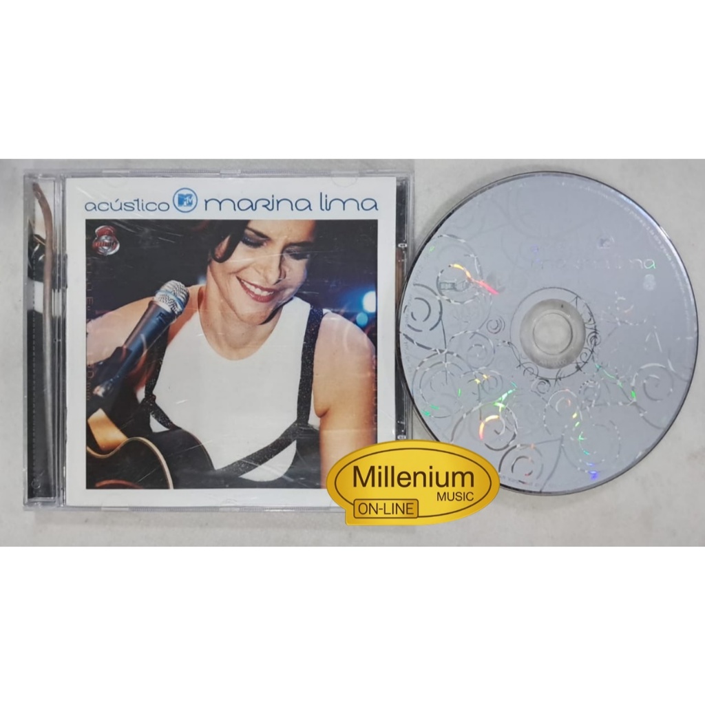 CD Marina Lima  Acústico MTV 2003 Original Gravadora Colecionador Ótimo Estado