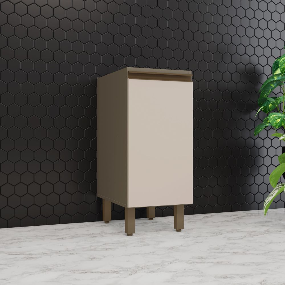 Balcão Sem Tampo 1 Porta Connect Henn 35cm