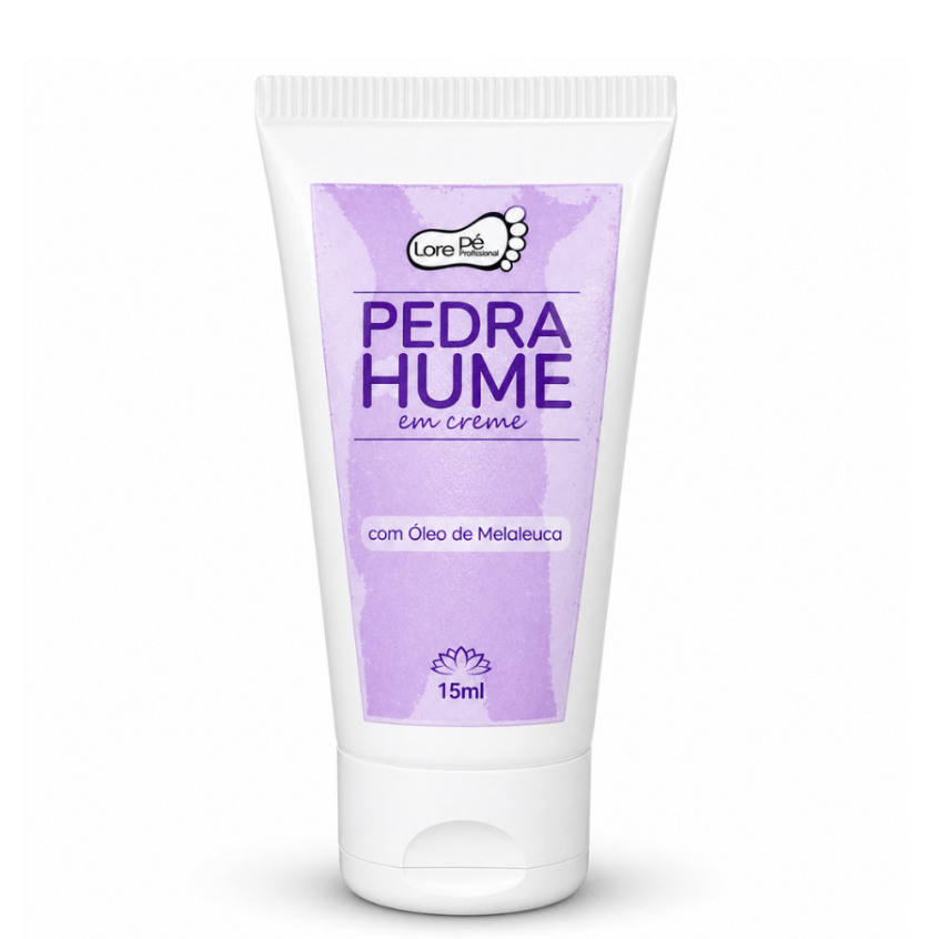 Pedra Hume Creme Melaleuca 15ml Lore Pé Cicatrizante Pós Barba Depilação