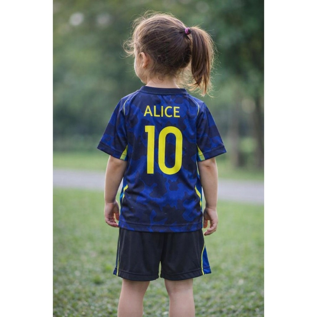 Conjunto Infantil (Camiseta + Short) Personalizado (Com Seu Nome). Copa no Estilo