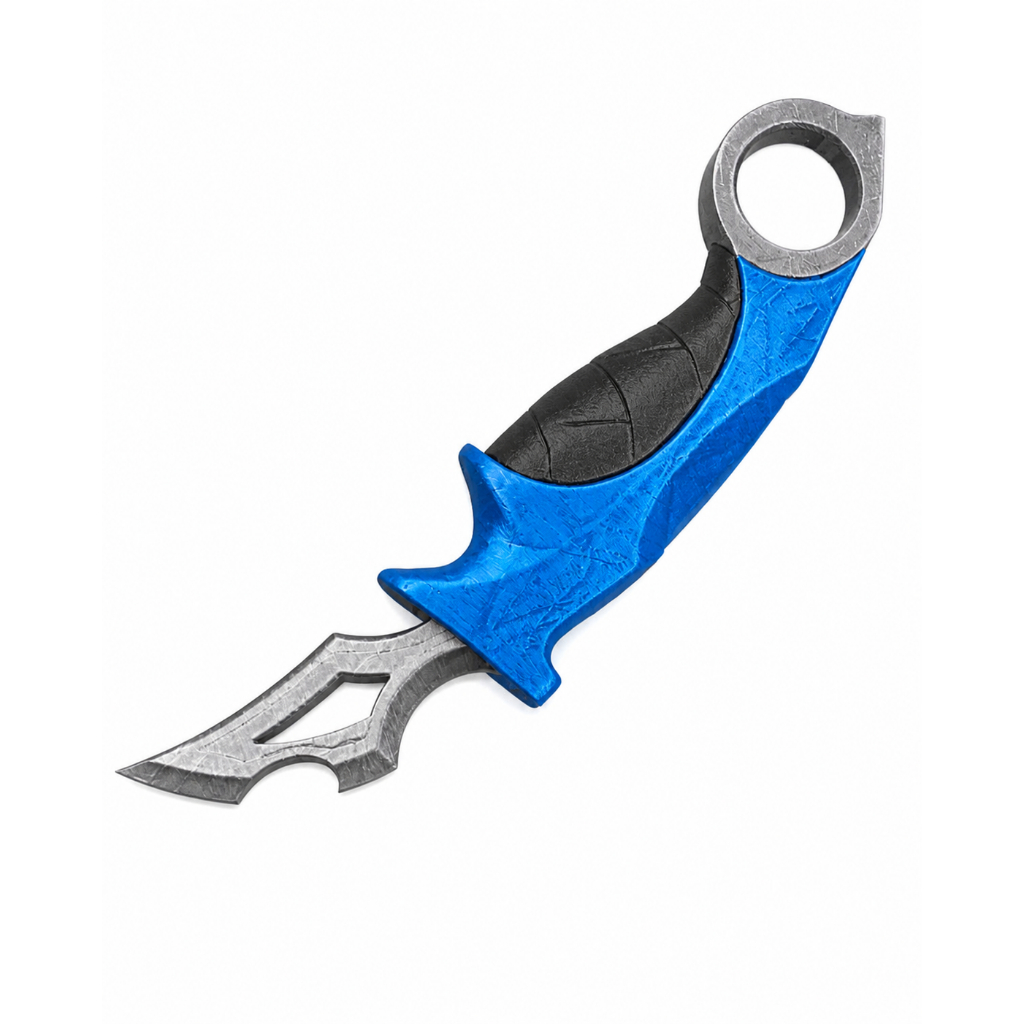 Faca/espada de Brinquedo Retrátil Karambit de Plástico Resistente, Leve e Segura Ideal pra Brincar e Colecionar