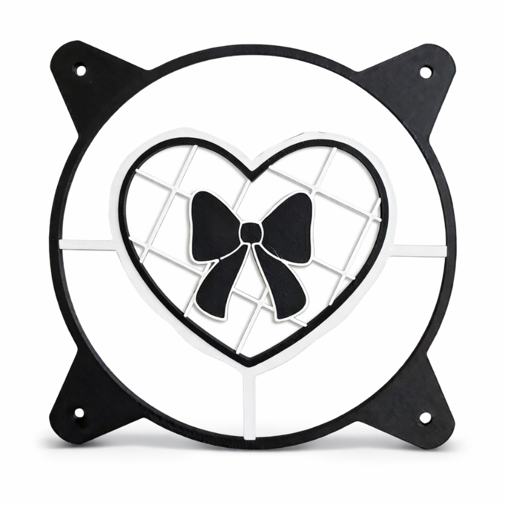 Capa para Ventoinha Fan Water Cooler Grade Fan Laço Cute 120 mm PC Gamer Acessório Proteção Cooler