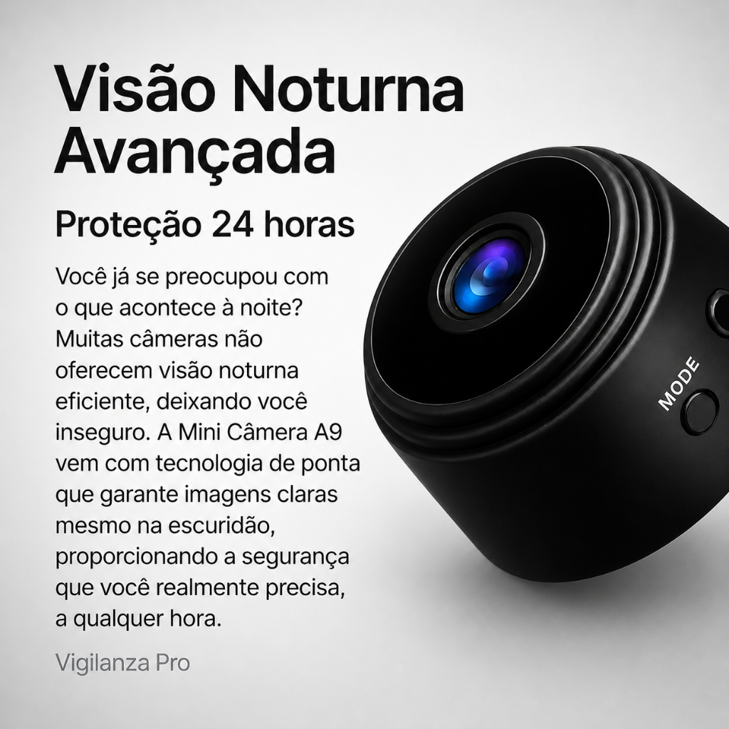 Mini Câmera  Espiã Wifi Visão Noturna Monitoramento Segurança