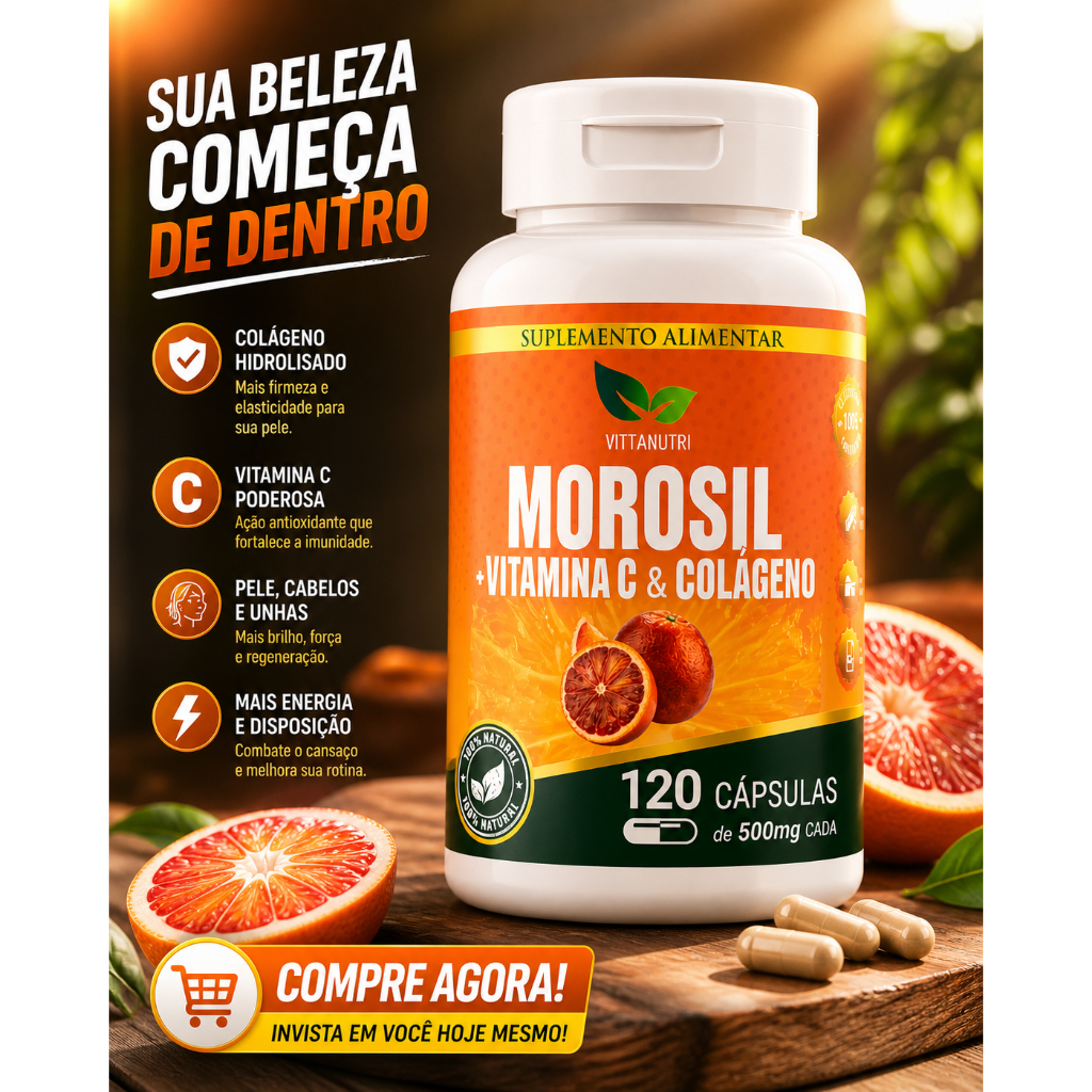 Vittanutri | Morosil + Colágeno + Vitamina C 120 caps 500mg - Suplemento alimentar — imagem 2 de 2