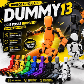 Boneco Dummy 13 Articulado Flexível – Action Figure Colecionável