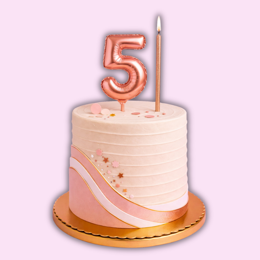 Cake Topper Número Balão Metalizado | Topo de Bolo Personalizado Festa Aniversário Envio 24h
