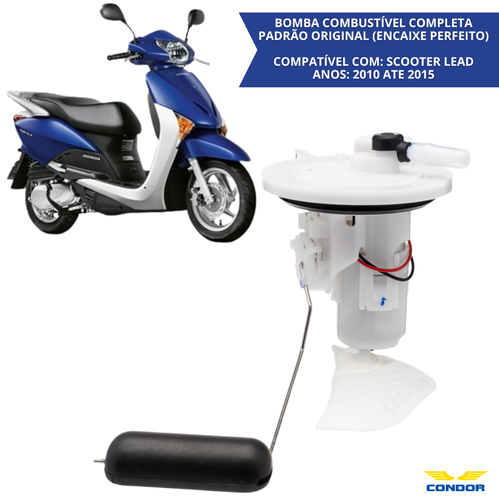 Bomba Gasolina Completa Scooter Lead 110 2010 a 2015 Sistema Injeção Moto Honda Scooter Condor