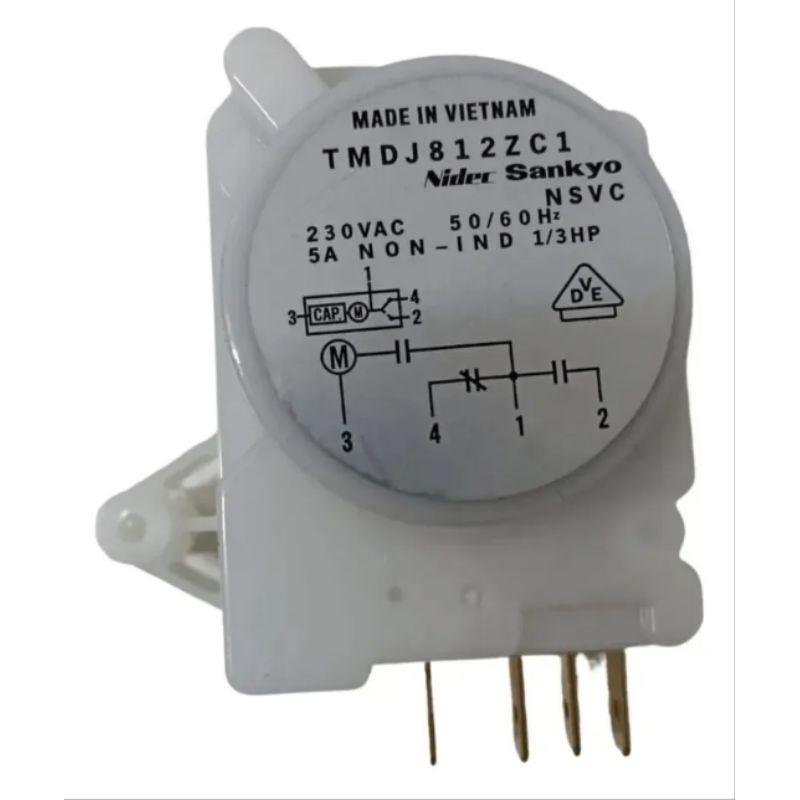 Timer Degelo Geladeira Electrolux 220V 64484484 Minuteria