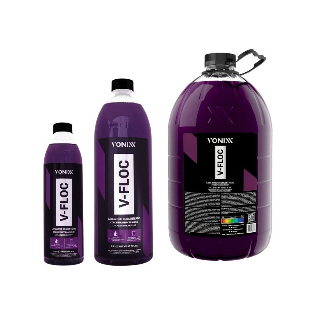 Shampoo Automotivo pH Neutro Concentrado V-Floc Vonixx