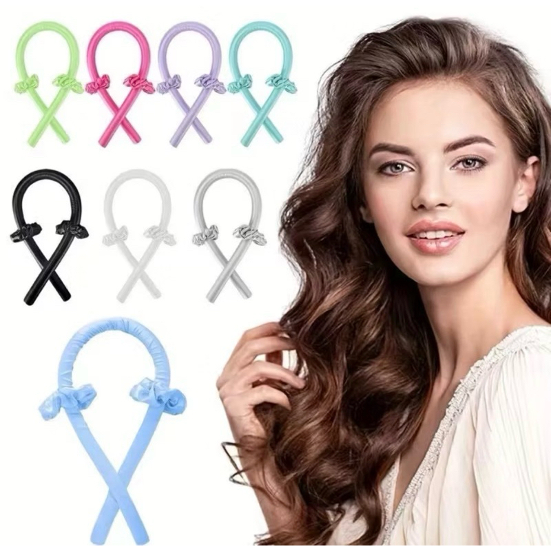 KIT MODELADOR DE CACHOS CETIM (Heatless Curls) + SCRUNCHIES