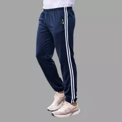 CALÇA CHIMPA FLANELADO MOLETOM POLIESTER TECIDO GROSSO UNISEX PRA TREINO ACADEMIA CAMINHADA COM 2listra ZIPER E BOLSO