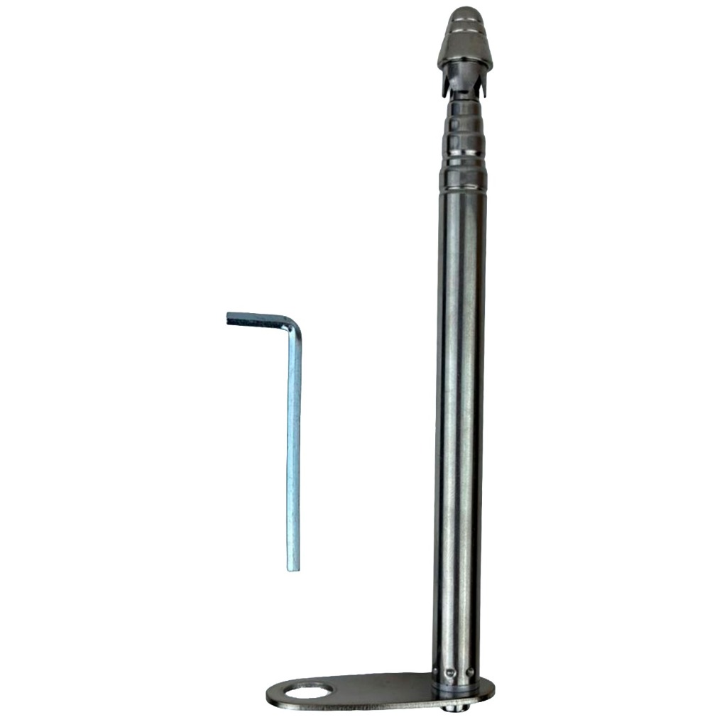 Antena Corta Pipa para Retrovisor Moto Retrátil com 7 estágios Anti Cerol Haste Inox — imagem 2 de 2