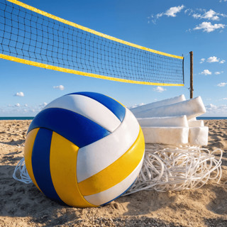 Kit Volei Lazer Completo Bola Volei +  Rede + Mochila Voleibol Biribol Quadra Campo Praia Piscina